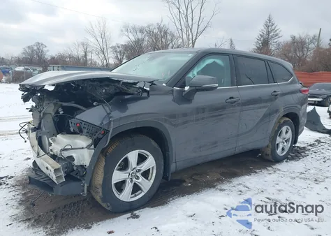 2021 Toyota Highlander L z USA, uszkodzony, nr VIN 5TDCZRBH7MS134694